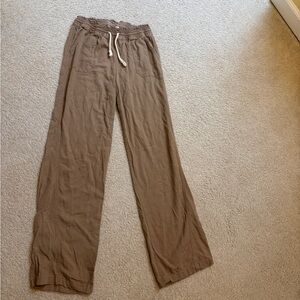 Casual Brown Wide-Leg Joggers